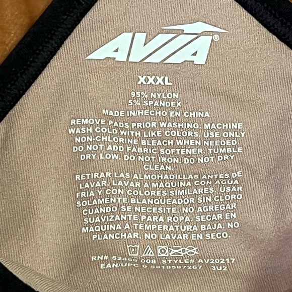 Avia Women's Light Support Sports Bra - Pink and Black - Picture 4 of 7